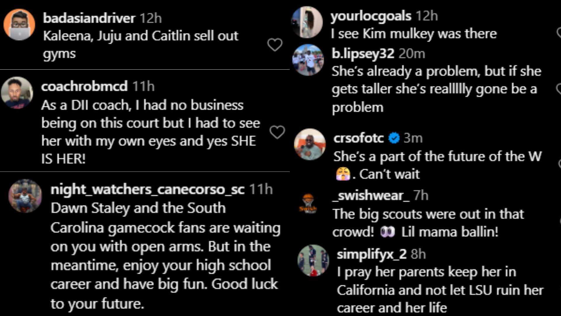 Hoops fans react as 5-star LSU target Kaleena Smith impresses with Kim Mulkey in attendance